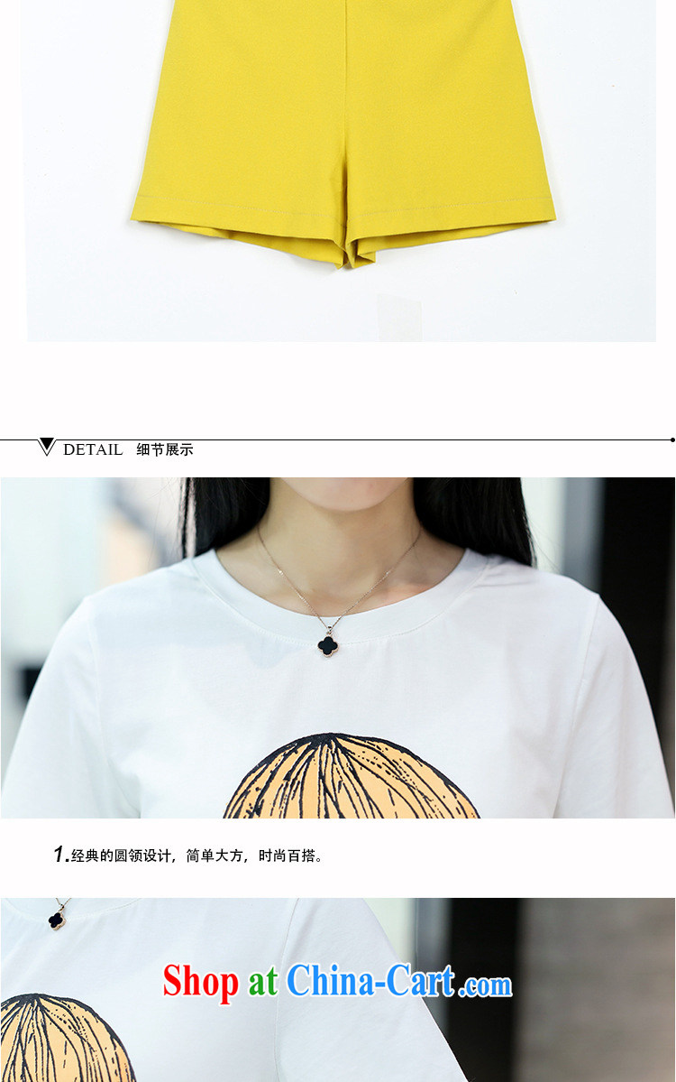 Tang year summer new Korean version of the greater code female loose video thin two-piece T shirts snow woven short-sleeved thick MM T-shirt + shorts the Color/1989 2 XL 135 - 145 Jack left and right pictures, price, brand platters! Elections are good character, the national distribution, so why buy now enjoy more preferential! Health