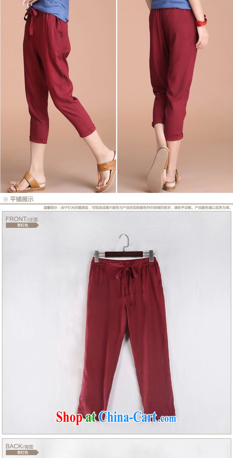 flower girl Isabelle 2015 Korean version of the new Leisure, Trouser Press thick MM and indeed increase code 200 jack cotton the pants female D 1734 wine red 5 XL pictures, price, brand platters! Elections are good character, the national distribution, so why buy now enjoy more preferential! Health