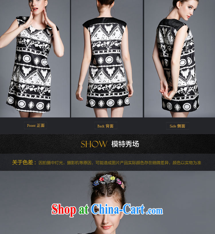 The silk, honey XL girls thick MM graphics thin 2015 summer retro stamp beauty dresses ZZ 1885 black 4XL (165 jack - 180 Jack through) pictures, price, brand platters! Elections are good character, the national distribution, so why buy now enjoy more preferential! Health