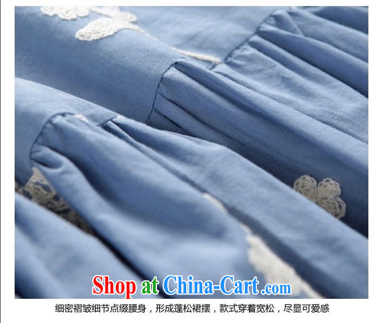 Flexible early 2015 the fertilizer XL women mm thick summer new loose video thin embroidery embroidered dolls with relaxed dress 200 jack can be seen wearing a blue xxxxxL pictures, price, brand platters! Elections are good character, the national distribution, so why buy now enjoy more preferential! Health