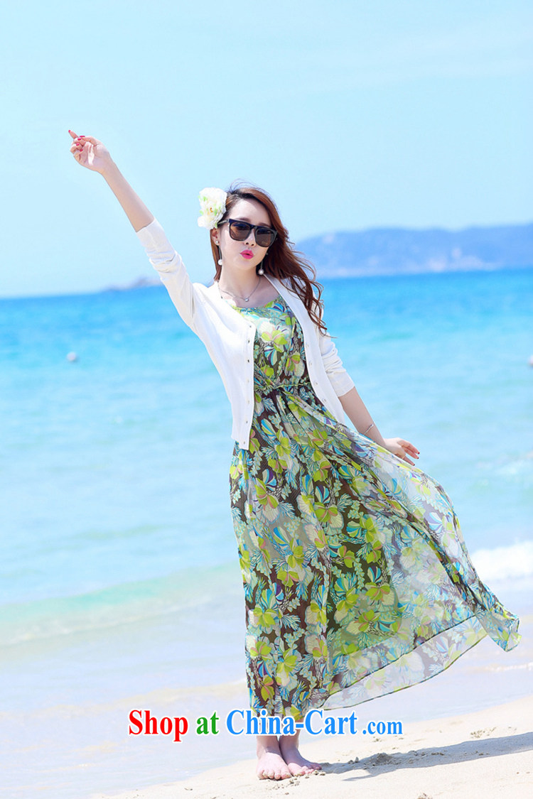 Jun is too 2015 summer the Code women snow woven dresses New Heavens, stamp green fresh sleeveless round neck long skirt green M pictures, price, brand platters! Elections are good character, the national distribution, so why buy now enjoy more preferential! Health