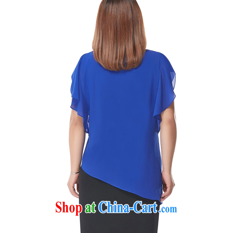 The MSSHE indeed XL women 2015 new summer thick sister mm video thin dresses pre-sale 4031 color blue - pre-sale on 30 June to the 3 XL, Msshe, shopping on the Internet
