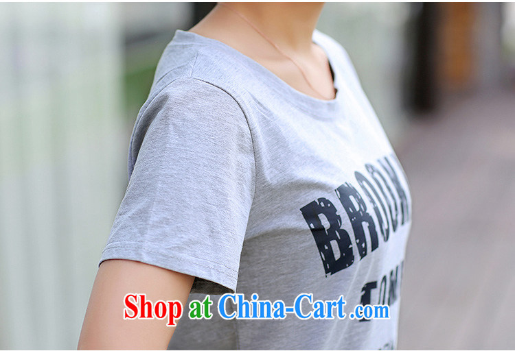 Korea and Hongkong advisory 180 Jack large, female summer and indeed increase package sport and leisure short-sleeved T-shirt striped 7 pants cotton two-piece female 9318 deep blue 4 XL pictures, price, brand platters! Elections are good character, the national distribution, so why buy now enjoy more preferential! Health