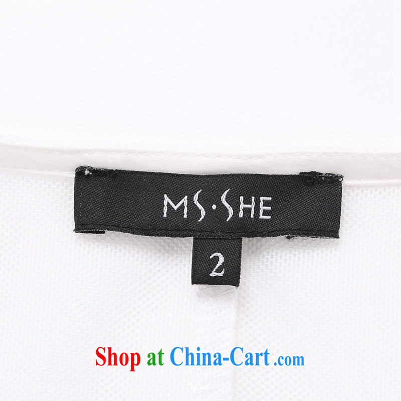 The MsShe Code women 2015 spring new OL small suit short-sleeve T-shirt on cultivating jacket 7125 white 7 cuff XL 6, Susan Carroll, Ms Elsie Leung Chow (MSSHE), online shopping