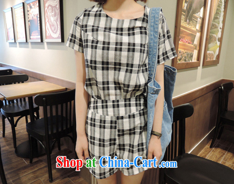 Fang Yu-na Lai-wan 2015 cotton the grid package T-shirt pants blue and white checkered L pictures, price, brand platters! Elections are good character, the national distribution, so why buy now enjoy more preferential! Health