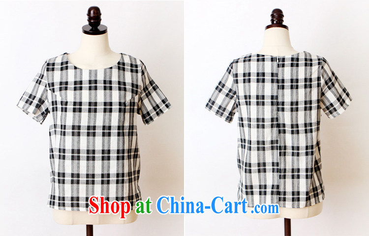 Fang Yu-na Lai-wan 2015 cotton the grid package T-shirt pants blue and white checkered L pictures, price, brand platters! Elections are good character, the national distribution, so why buy now enjoy more preferential! Health