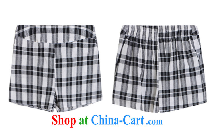 Fang Yu-na Lai-wan 2015 cotton the grid package T-shirt pants blue and white checkered L pictures, price, brand platters! Elections are good character, the national distribution, so why buy now enjoy more preferential! Health