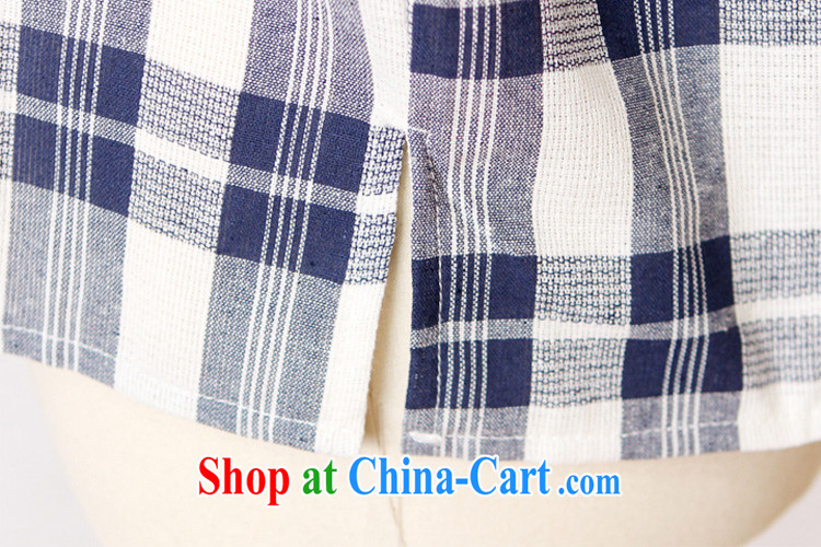 Fang Yu-na Lai-wan 2015 cotton the grid package T-shirt pants blue and white checkered L pictures, price, brand platters! Elections are good character, the national distribution, so why buy now enjoy more preferential! Health