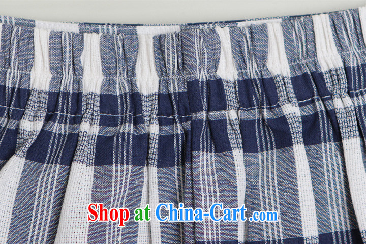 Fang Yu-na Lai-wan 2015 cotton the grid package T-shirt pants blue and white checkered L pictures, price, brand platters! Elections are good character, the national distribution, so why buy now enjoy more preferential! Health