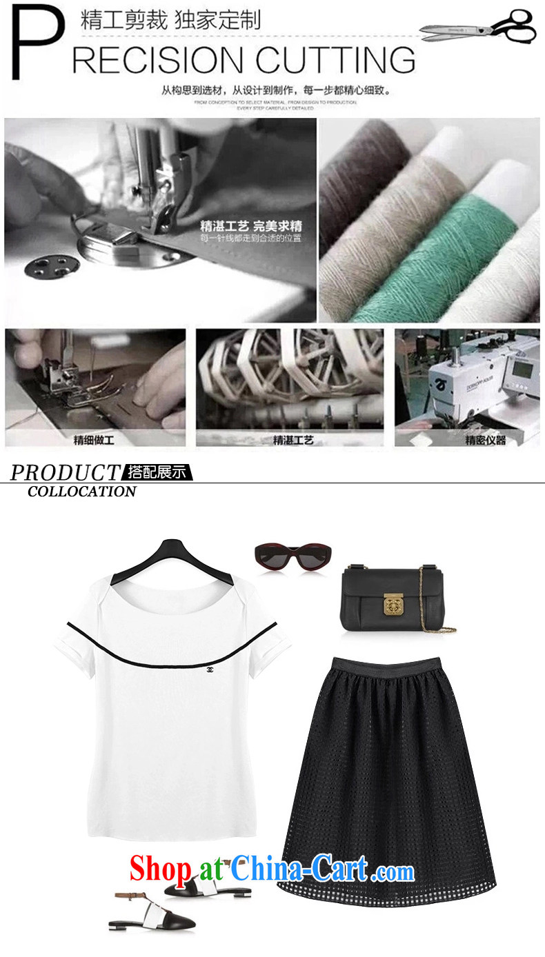 Tang year 2015 summer new Europe the Code women dress yarn Web short-sleeve two-piece thick MM white + black skirt/1815 2 XL 135 - 145 Jack left and right pictures, price, brand platters! Elections are good character, the national distribution, so why buy now enjoy more preferential! Health