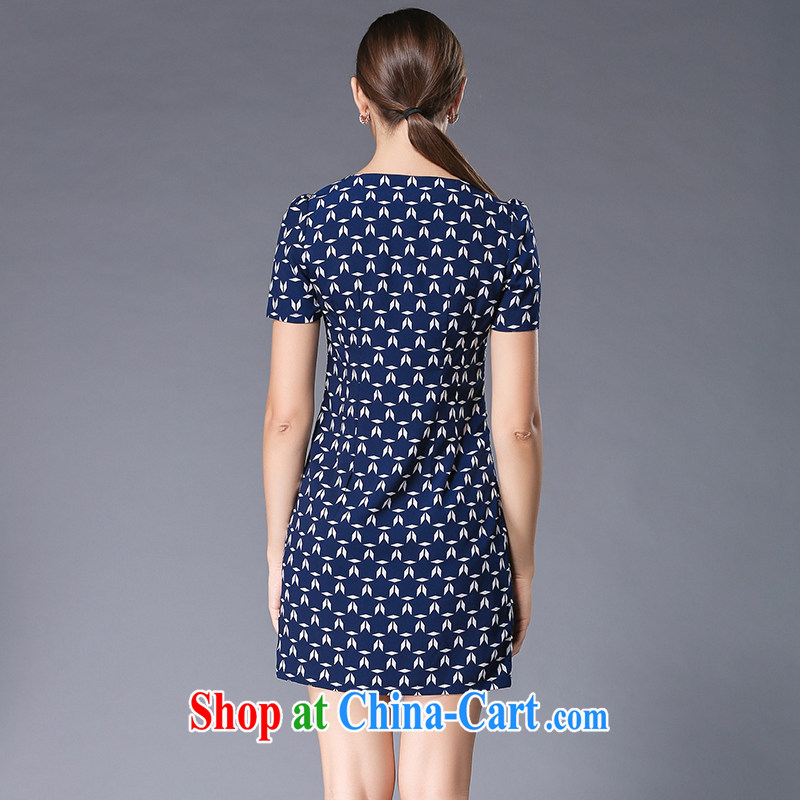 The silk, honey XL girls thick MM graphics thin 2015 summer beauty stamp duty dress ZZ 3381 photo color 3XL (150 jack - 164 jack wear), the population, honey, and shopping on the Internet