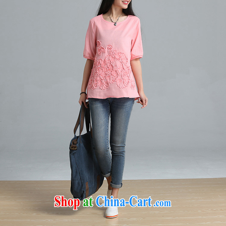 Sincerely, child care 2015 new, larger female arts, small fresh cotton the embroidery girl shirt short-sleeved summer wine red L pictures, price, brand platters! Elections are good character, the national distribution, so why buy now enjoy more preferential! Health