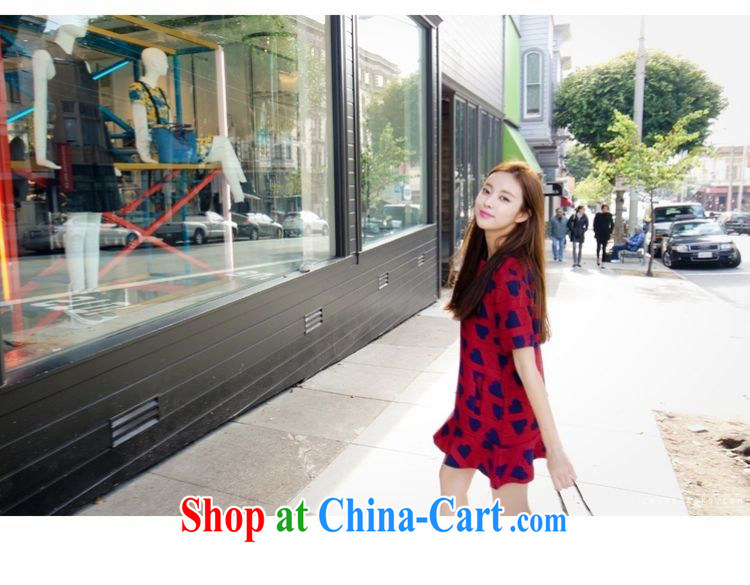 The sum 2015 summer won the FAT and FAT MM graphics thin large code flouncing heart-shaped pattern short-sleeved round-collar dress 200 jack to wear picture color XXXXXL pictures, price, brand platters! Elections are good character, the national distribution, so why buy now enjoy more preferential! Health