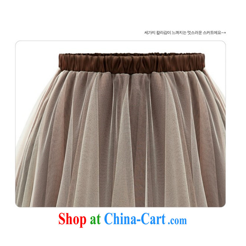 With vPro the Korean edition spring and summer new 100 on board the code girl with a solid color solid thick mm long skirt high waist shaggy skirts dress skirt body fat, women thin graphics card, its color XXXXXL, vPro, and shopping on the Internet