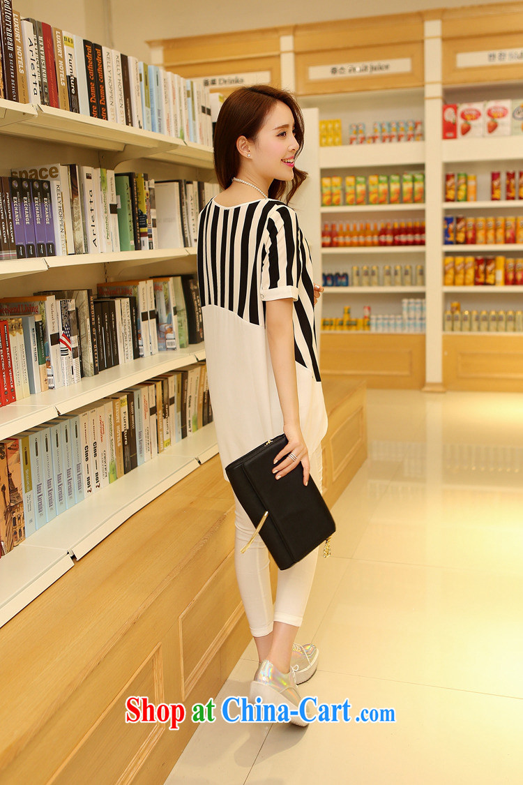 Funding Pak 2015 summer new Korean version the Code women mm thick graphics thin ice woven shirt short-sleeve, long T shirts female Z 3089 tartan 4 XL pictures, price, brand platters! Elections are good character, the national distribution, so why buy now enjoy more preferential! Health