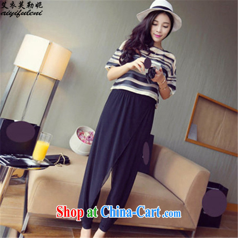The coat can be, Connie 2015 summer loose large graphics thin leisure T shirt T-shirt Dress Pants vest 3 piece Women's clothes 200 jack may 9021 wearing black 3 XL, the clothing can be, Connie, and shopping on the Internet