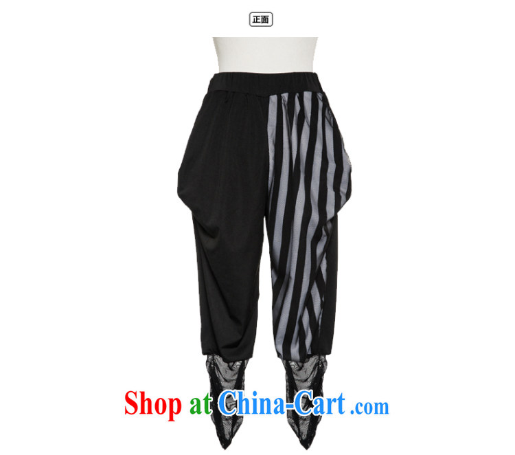 Eternal-soo and indeed increase, female video thin package thick sister 2015 summer new thick mm thick, graphics thin strips lace T-shirt pants two piece black 4XL pictures, price, brand platters! Elections are good character, the national distribution, so why buy now enjoy more preferential! Health