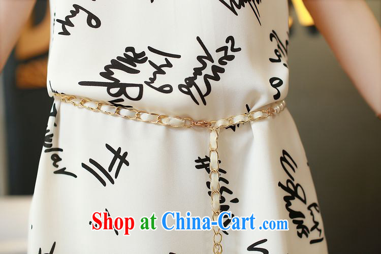 ZZ &FF 2015 Korean version summer is the girl with the short-sleeved European root yarn stitching snow letters woven dresses white XXXL pictures, price, brand platters! Elections are good character, the national distribution, so why buy now enjoy more preferential! Health