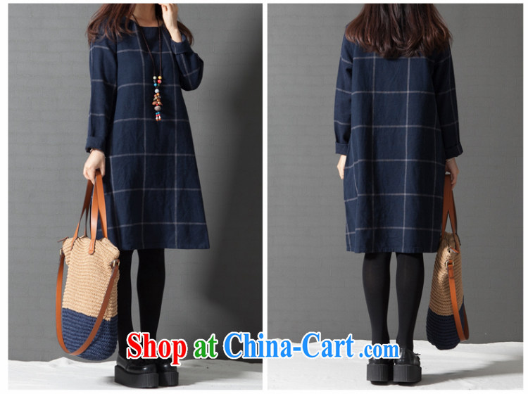 Yao her 2015 spring loaded performances, female very casual, Long skirts, Korean long-sleeved checkered cotton the dresses girls L pictures, price, brand platters! Elections are good character, the national distribution, so why buy now enjoy more preferential! Health