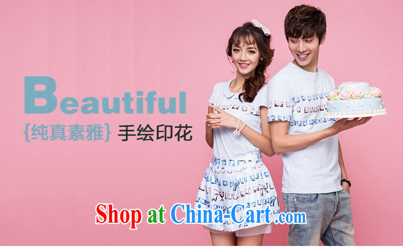 The Code women ground 100 2015 new, couples with short-sleeved baby collar T shirts skirts pants two piece set with couples with summer Korean version 8992 blue XXL pictures, price, brand platters! Elections are good character, the national distribution, so why buy now enjoy more preferential! Health