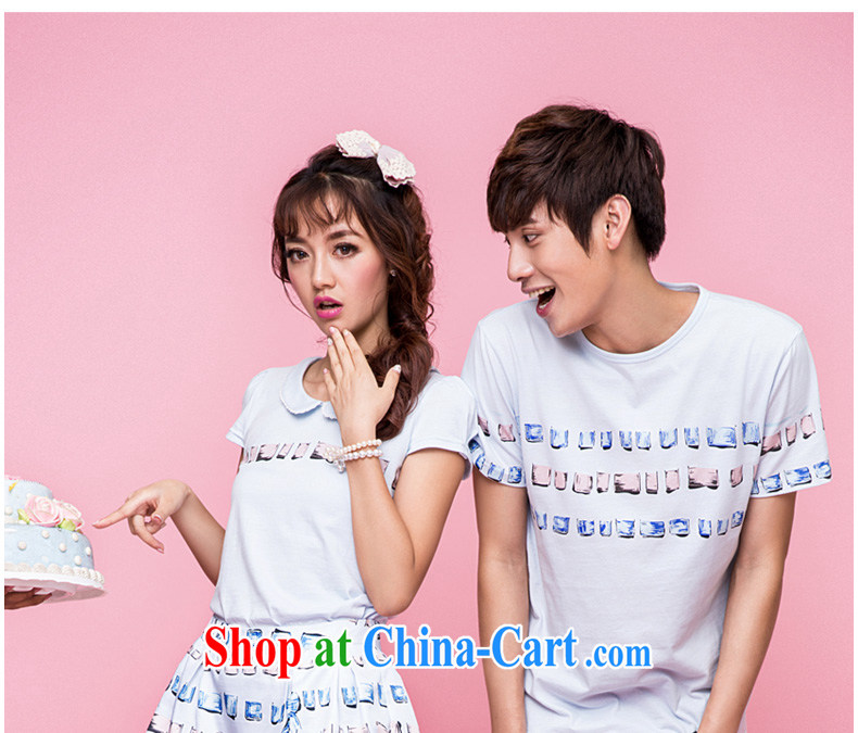 The Code women ground 100 2015 new, couples with short-sleeved baby collar T shirts skirts pants two piece set with couples with summer Korean version 8992 blue XXL pictures, price, brand platters! Elections are good character, the national distribution, so why buy now enjoy more preferential! Health
