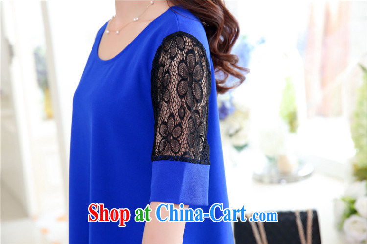 Advisory Committee's dream 2015 summer new, female, long lace loose short sleeves shirt T larger female 8888 blue XXXL pictures, price, brand platters! Elections are good character, the national distribution, so why buy now enjoy more preferential! Health