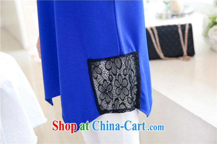 Advisory Committee's dream 2015 summer new, female, long lace loose short sleeves shirt T larger female 8888 blue XXXL pictures, price, brand platters! Elections are good character, the national distribution, so why buy now enjoy more preferential! Health