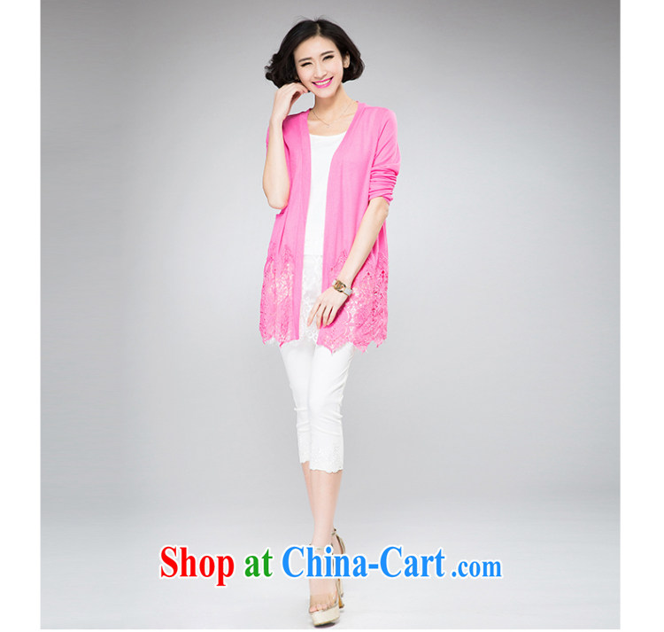 2015 spring and summer thick mm new, larger female commercial heart lace stitching spring and summer 100 to the T-shirt small coat of red 4 XL pictures, price, brand platters! Elections are good character, the national distribution, so why buy now enjoy more preferential! Health