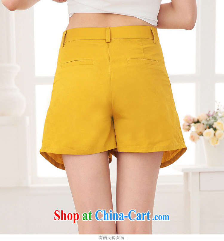 cheer for the code women 2015 new summer shorts Korean thick mm video thin and thick XL solid color shorts 2717 yellow 4 XL pictures, price, brand platters! Elections are good character, the national distribution, so why buy now enjoy more preferential! Health