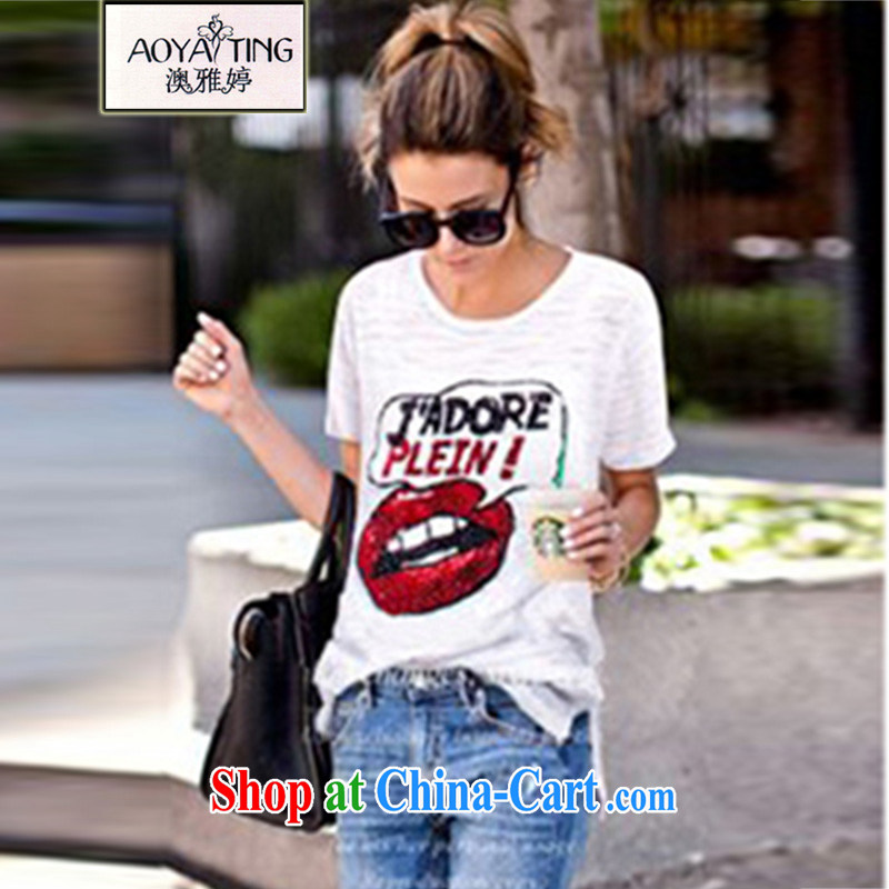 o Ya-ting 2015 New, and indeed increase, female summer thick mm video thin light, short-sleeved shirt T female black 3 XL recommends that you 145 - 165 jack, O Ya-ting (aoyating), online shopping