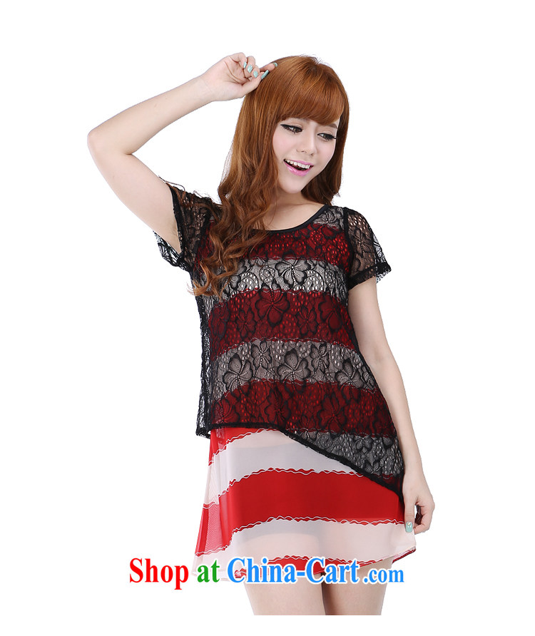 Summer Shani flower, 2015 new king, female thick mm false Two-piece snow woven dresses 6256 red 6 XL pictures, price, brand platters! Elections are good character, the national distribution, so why buy now enjoy more preferential! Health