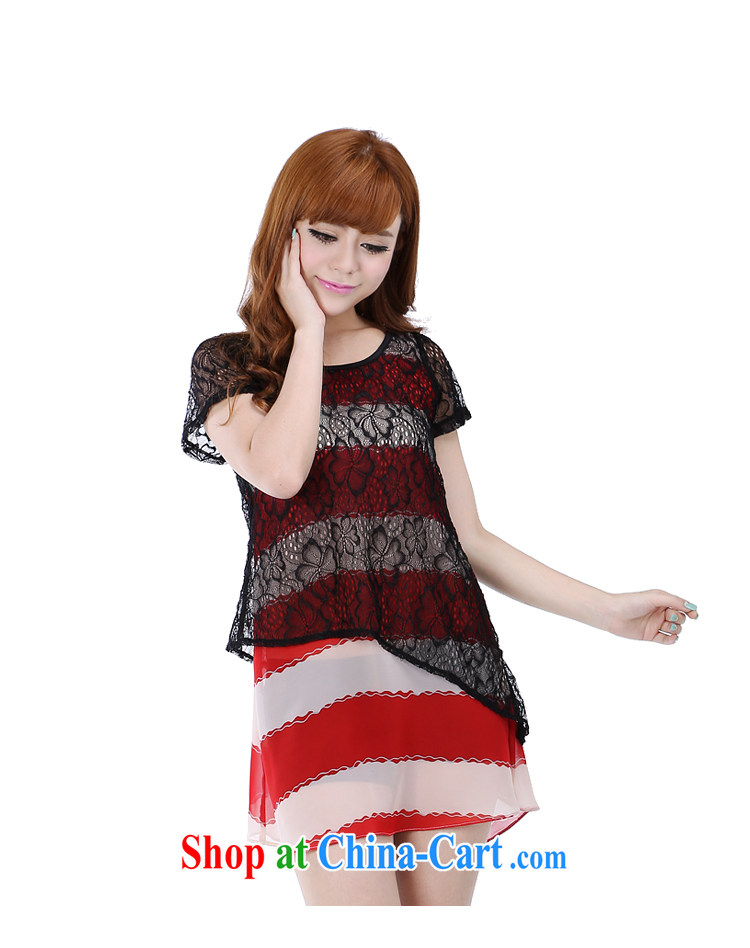 Summer Shani flower, 2015 new king, female thick mm false Two-piece snow woven dresses 6256 red 6 XL pictures, price, brand platters! Elections are good character, the national distribution, so why buy now enjoy more preferential! Health