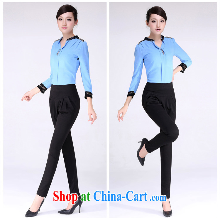 In accordance with Mu CEN 2015 spring and summer new thick MM and indeed XL leisure, women trousers 2699 #Tibetan cyan XXXXL 153 - 165 jack pictures, price, brand platters! Elections are good character, the national distribution, so why buy now enjoy more preferential! Health