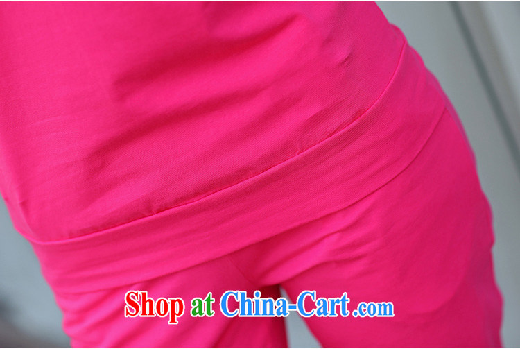 In accordance with the Taoyuan 2015 New Section 200 Jack large, female summer mm thick graphics thin T-shirt Sports & Leisure 7 pants two piece girls of 9319 red 4 XL pictures, price, brand platters! Elections are good character, the national distribution, so why buy now enjoy more preferential! Health