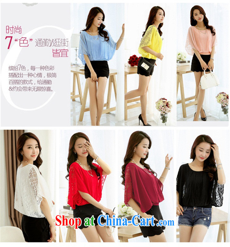 The 2015 figure skating summer new women with large, female round-collar beauty graphics thin lace ladies short-sleeved solid ice woven shirts girls summer 8868 big red XXXXL pictures, price, brand platters! Elections are good character, the national distribution, so why buy now enjoy more preferential! Health