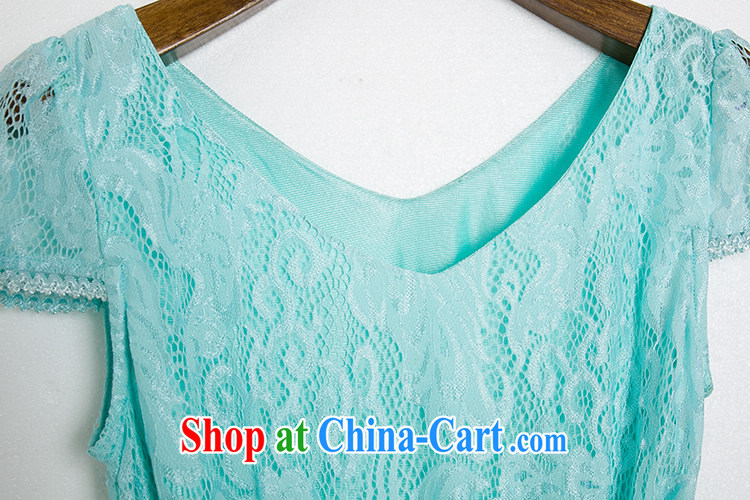 Constitution, 2015 summer New, and indeed increase, female short-sleeved Korean lace beauty graphics thin waist thick mm stylish the waist urban lady skirt blue large XL 4 175 - 190 Jack pictures, price, brand platters! Elections are good character, the national distribution, so why buy now enjoy more preferential! Health