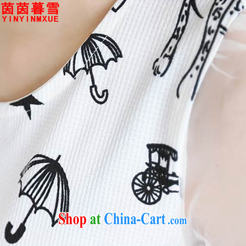 Athena Chu Yan and snow summer 2015 new, larger women cuff in cultivating dresses female LYQ 9119 white 4XL, Yan Yan, Xue (yinyinmuxue), shopping on the Internet