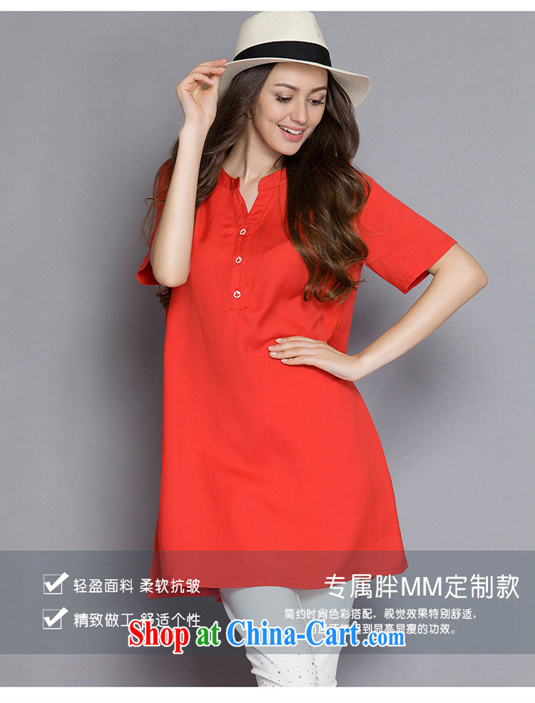 The Connie was a high-end European and American large, female summer 2015 new thick mm temperament small V short-sleeved cotton the dresses J 1099 orange XXXXXL pictures, price, brand platters! Elections are good character, the national distribution, so why buy now enjoy more preferential! Health