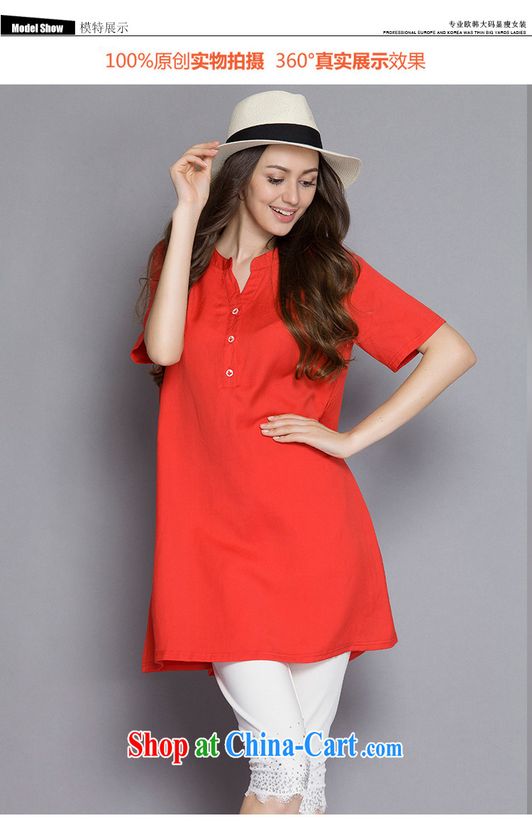 The Connie was a high-end European and American large, female summer 2015 new thick mm temperament small V short-sleeved cotton the dresses J 1099 orange XXXXXL pictures, price, brand platters! Elections are good character, the national distribution, so why buy now enjoy more preferential! Health