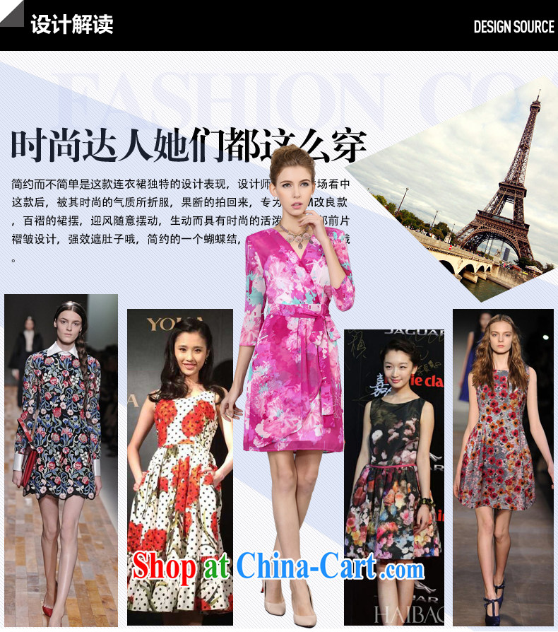 Tomnrabbit 2015 summer new V collar, with 7 sub-cuff stamp duty in Europe and beauty video thin large, dresses of red 3 XL pictures, price, brand platters! Elections are good character, the national distribution, so why buy now enjoy more preferential! Health