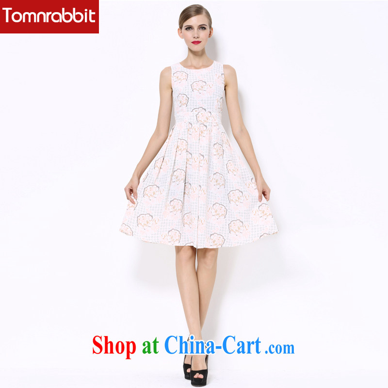 Tomnrabbit 2015 summer new products in Europe and America, the female stamp duty dresses and indeed increased emphasis on mm video thin sleeveless 2 XL, Tomnrabbit, shopping on the Internet