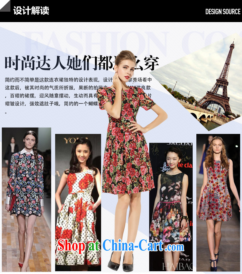 Tomnrabbit 2015 the European site summer new, thick mm video thin large, female high-end stamp snow woven dresses picture color 3XL pictures, price, brand platters! Elections are good character, the national distribution, so why buy now enjoy more preferential! Health