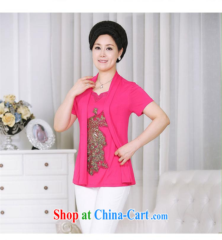 itami butterfly, older women knitted T-shirt T shirts summer new large, female, older short-sleeve leave two mother loaded 2.015043 billion light blue XXXXL pictures, price, brand platters! Elections are good character, the national distribution, so why buy now enjoy more preferential! Health