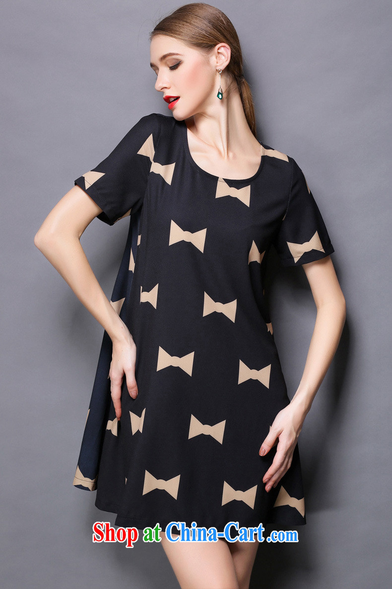 The silk, honey XL girls thick MM graphics thin 2015 summer bowtie stamp beauty dresses ZZ 1816 black 4XL (165 jack - 180 Jack through) pictures, price, brand platters! Elections are good character, the national distribution, so why buy now enjoy more preferential! Health