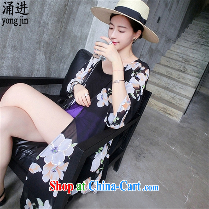 The 2015 summer loose the code snow in woven long, stamp duty 7 sub-cuff sunscreen clothing ladies casual jacket 200 jack to pass through 9024 photo color code