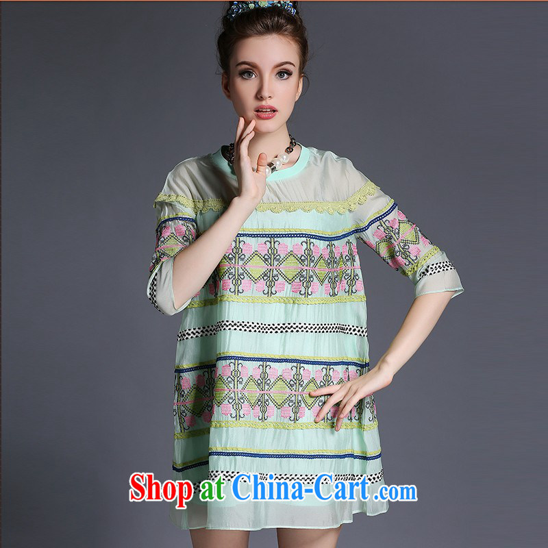 O'Neill could bring about 2015 summer, and indeed increase, female dress mm thick, long, 7 cuff loose video thin olive 3 XL, would bring about (AOFULI), online shopping