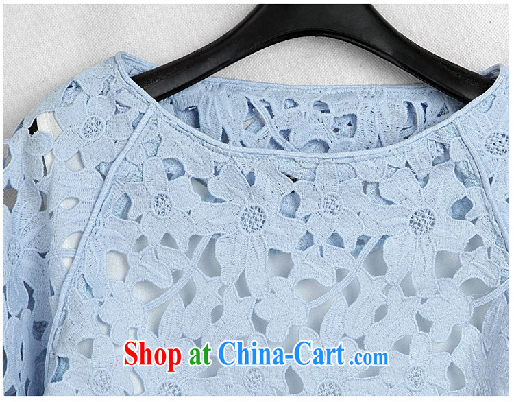 Pak won new Summer Snow, woven shirts, long, large, loose two-piece lace Openwork thick female blue 1722 2 XL 135 - 145 Jack left and right pictures, price, brand platters! Elections are good character, the national distribution, so why buy now enjoy more preferential! Health