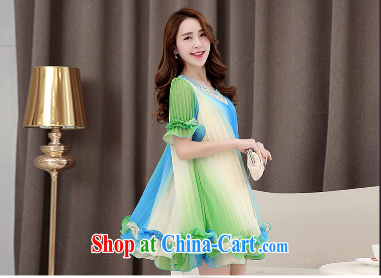Covering the yarn thick mm summer 2015 the code dress dresses and indeed increase graphics thin 100 hem snow woven large dresses Blue Green Bar XXL pictures, price, brand platters! Elections are good character, the national distribution, so why buy now enjoy more preferential! Health