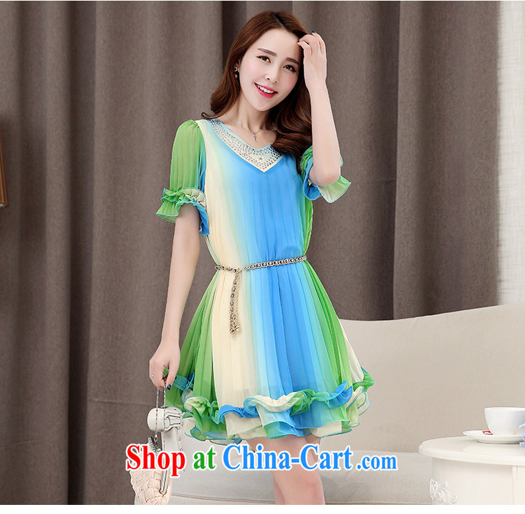 Covering the yarn thick mm summer 2015 the code dress dresses and indeed increase graphics thin 100 hem snow woven large dresses Blue Green Bar XXL pictures, price, brand platters! Elections are good character, the national distribution, so why buy now enjoy more preferential! Health