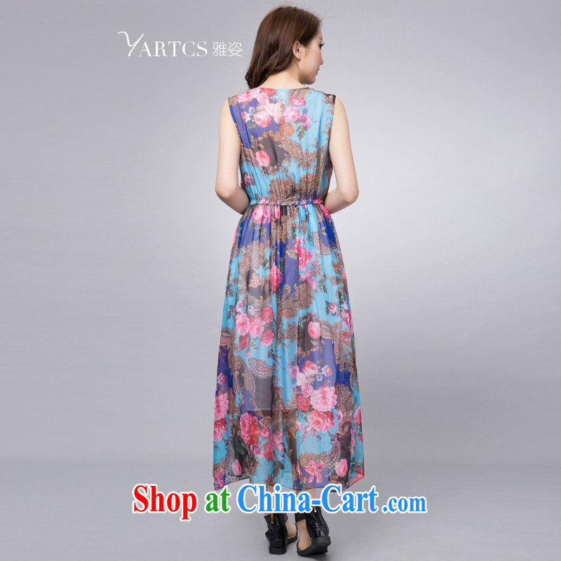 Colorful, summer 2015 new stylish snow woven embossed skirts dresses elegant dresses girls blue 4 XL, Jacob (yartcs), online shopping